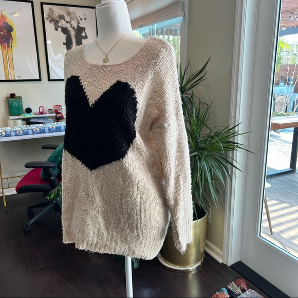 {3 For $25} Cozy Heart Sweater - Picture 3 of 3
